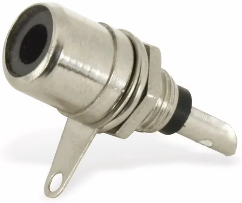 Cinch-Einbaubuchse, schwarze Markierung