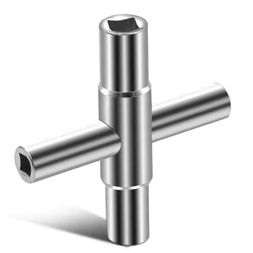 Vierkantschlüssel 6.5mm/7mm/8mm/9mm, 4 Wege Innenmaß Vierkantschlüssel,Vierkantschlüssel Wasserhahn,4 Kant Schlüssel Wasserhahn,Entlüftungsschlüssel Vierkan,Vierkantschlüssel 7mm