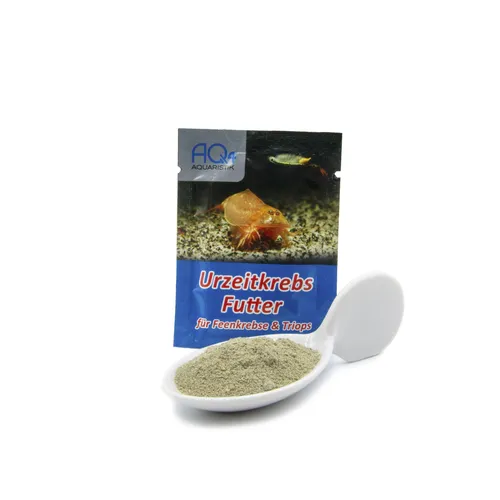AQ4Aquaristik - Urzeitkrebse Futter (Triops, Feenkrebse, Artemia) mit Anleitung