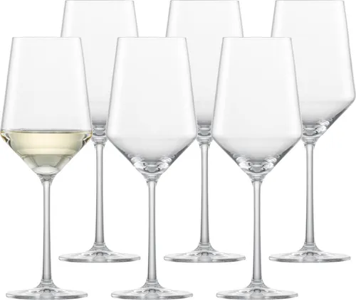 Zwiesel Glas PURE Sauvignon Weißweinglas 6er Set - Elegante Gläser für Sauvignon Blanc, bruchfest und spülmaschinengeeignet – ideal für festliche Anlässe oder den Alltag.