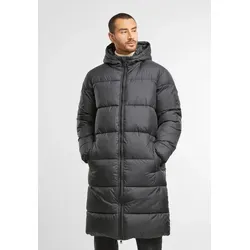 Urban Classics Mens Long Puffer Coat - Funktionsjacke für Herren, klassischer Look in Schwarz, 100% Polyester, mit Kapuze und ideal für kalte Tage.