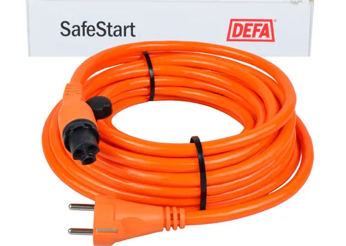 DEFA 460962 Anschlusskabel außen + Stecker Orange Verstärkt 10m 230V HeavyDuty