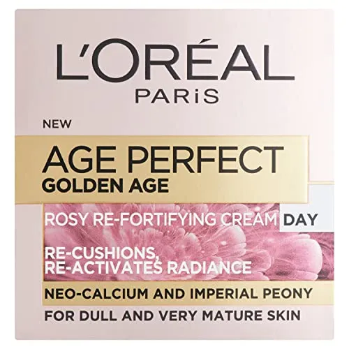 L’Oréal Paris Age Perfect Golden Age Tagescreme 50 ml - Tagespflege für reife Haut, spendet intensive Feuchtigkeit und verleiht Frische für ein jugendlicheres Hautbild.