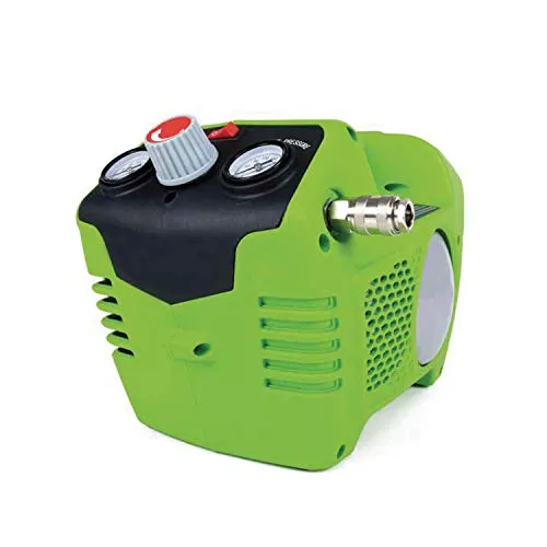 Greenworks GD24AC 24V Akku Luftkompressor - Kompressor ohne Batterie & Ladegerät, max. Druck 8 Bar, ideal für mobile Anwendungen und vielseitige Einsatzmöglichkeiten.