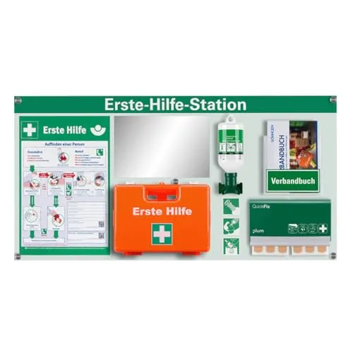ERSTEHILFESHOP Erste-Hilfe-Station Premium, viel Zubehör nach ASR A4.3/DIN 13157, 94 x 47,5 cm, Art.-Nr. 611100