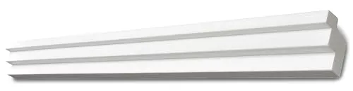 Decosa Deckenleiste G36 Kristine - Indirekte Beleuchtung in Weiß - Zier- & Stuckleisten, ideal für kreative Lichtgestaltungen mit LED-Band oder Lichtschlauch. Edle Optik aus Styropor, einfach zu montieren und anpassbar.