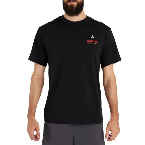 Marmot Herren for Life Tee Ss Unterhemd, schwarz, L