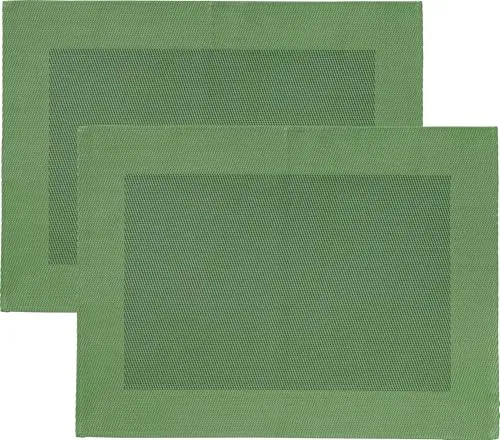 Erwin Müller Tischset Lissabon 2er-Pack abwaschbar grün Größe 33x45 cm