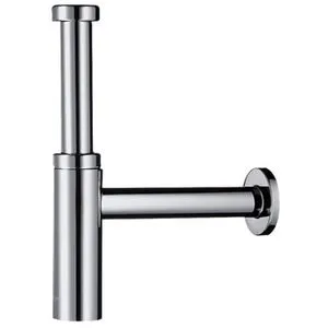 hansgrohe Siphon Flowstar S - Designsiphon für Waschbecken, glänzende Chromoberfläche und einfache Installation mit Premium-Materialien