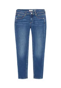 MARC O'POLO Denim Damen Jeanshose mit Stretch-Anteil Slim Fit, Blau - Stylische Jeans im Slim Fit mit Stretch-Anteil für optimalen Tragekomfort, ideal für jeden Anlass.