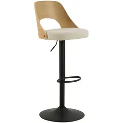 Mid.you Barhocker Beige - Stilvoller Barmöbel mit FSC Mix - Eleganter Barhocker in Beige, gefertigt aus Metall und Textil. Mit FSC Mix-Zertifizierung für nachhaltige Holzproduktion, ideal für Esszimmer oder Bars.