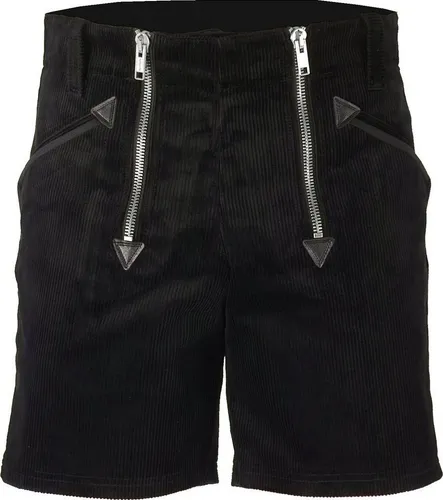 JOB GENUA CORD Dachdecker/Zimmermann Zunft-Shorts schwarz - Arbeitsshorts aus strapazierfähigem Cord-Material, ideal für Handwerksberufe und bietet hohen Tragekomfort bei der Arbeit.