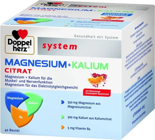 DOPPELHERZ Magnesium+Kalium Citrat system Granulat 6 g von Queisser Pharma