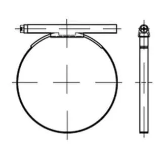 DIN 3017 Schlauchschellen mit Schneckenantrieb A4, 90-110mm - 25 Stück - Hochwertige DIN 3017 Schlauchschellen mit Schneckenantrieb, ideal für sichere Verbindungen bei Temperaturen bis 100°C, perfekt für Handwerk und Industrie.
