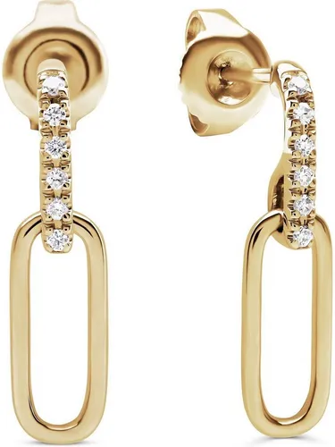 CHRIST Paar Ohrstecker aus 375er Gelbgold mit 12 Diamanten von Christ