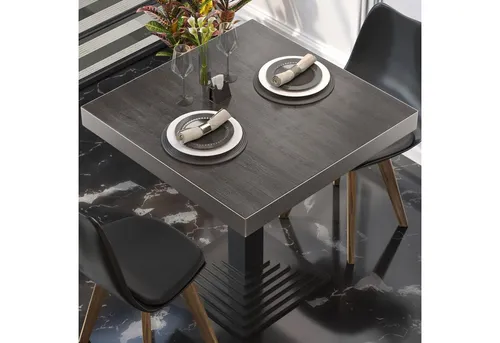 GGMMÖBEL Tischplatte BRASIL – Elegant und Robust - Die Gastro Tischplatte „Brasil“ vereint stilvolles Design mit hoher Tragfähigkeit von bis zu 250 kg. HPL-beschichtet und mit ABS-Kanten schützt sie vor Abnutzung und sorgt für eine langlebige Nutzung in der Gastronomie.