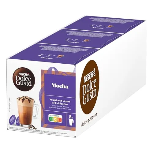 NESCAFÉ DOLCE GUSTO Mocha Kaffeekapseln 3er Pack (3 x 16 Kapseln)