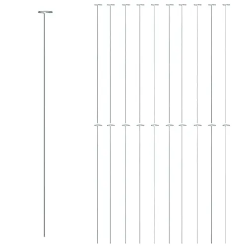 vidaXL Pflanzenstützen 20 STK. - Dunkelgrüne Rankhilfe für Kletterobst und Blumen - Rankkäfige aus robustem Stahl, ideal für die Unterstützung von Kletterpflanzen und Gemüse, sorgen für gesundes Wachstum und Stabilität auch bei starkem Wind.