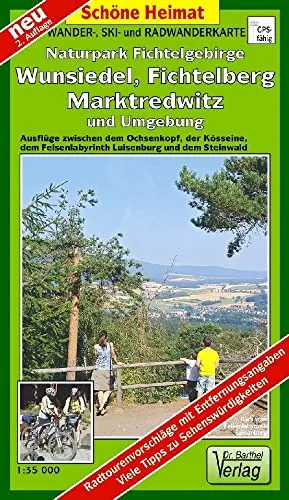 Wander-, Ski- und Radwanderkarte Naturpark Fichtelgebirge, Wunsiedel, Fichtelberg, Marktredwitz und Umgebung: Ausflüge zwischen dem Ochsenkopf, der ... Steinwald. Maßstab 1:35 000 (Schöne Heimat)