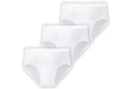 Schiesser Slip Basic (3-St) mit Eingriff schlichte Basic-Slips in Top-Markenqualität