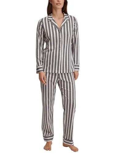 CALIDA Night Lovers Damen Pyjama aus 100% PIMA-Baumwolle von CALIDA