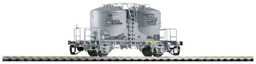Piko TT 47755 - TT Zementsilowagen der DR, detailgetreue Nachbildung mit funktionalen Armaturen und ideal für Modelleisenbahnen in Epoche IV