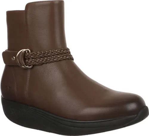 MBT Uki Boot Damen-Stiefel. Anatomische und bequeme Nappa-Wanderschuhe. Physiologische Schuhe für Komfort und Stabilität mit Wippensohle. Lässige Schnürstiefel. Farbe braun.