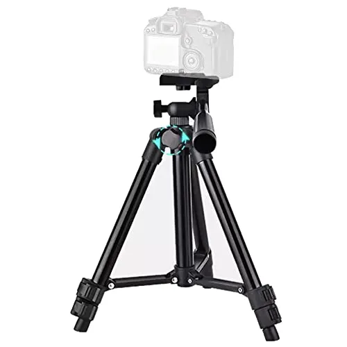 TronicXL 30-60cm Tripod Tisch Stativ für Kamera höhenverstellbar I DSLR I Webcam I Kamerastativ kompatibel mit Logitech Samsung Sony Nikon Canon I Tischstativ I Panoramakopf I Kurbelstativ Streaming