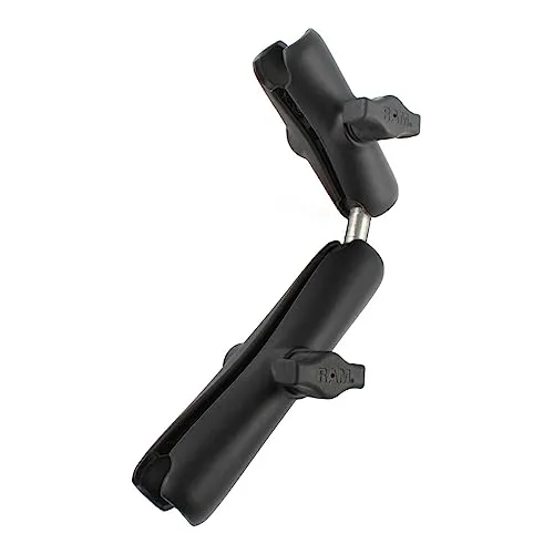 Ram Mounts RAM Medium Double Socket Arm Long Double Socket Arm, RAM-B-201-201U-C (Long Double Socket Arm & Double Ball Adapter for B Size 1 Balls)