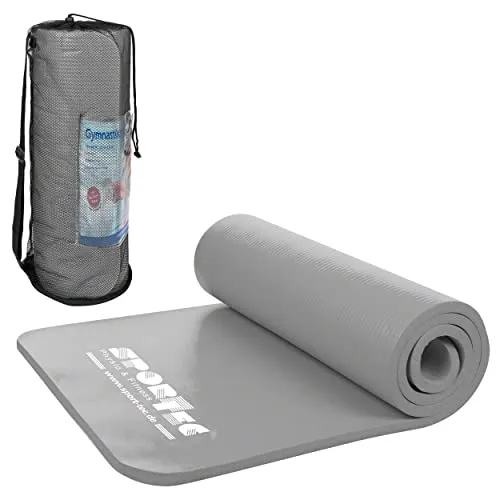 Sport-Tec Fitnessmatte inkl. Tragetasche, Gymnastikmatte, Yogamatte, Sportmatte, Turnmatte