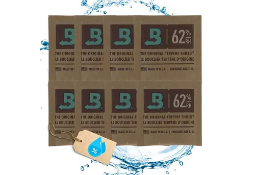 TronicXL Granulat-Luftentfeuchter 8x Boveda 62% - Luftentfeuchter für Grow - Hält Kräuter konstant bei 62% Luftfeuchtigkeit, schützt vor Schimmel und bewahrt Duft und Terpene für besseren Geschmack.