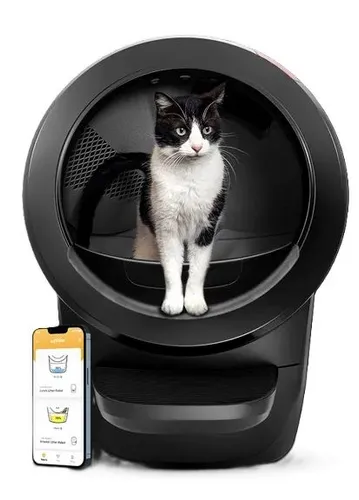 Litter-Robot 4 von Whisker - Automatische Katzentoilette für mühelose Reinigung - Katzentoilette: Der Litter-Robot 4 reinigt sich selbst und reduziert Gerüche effektiv. Ideal für Haushalte mit mehreren Katzen, dank Echtzeitüberwachung durch die Whisker-App.