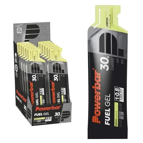 Energy Gel Zitrone 12 Stück Blackline - Energie Gels: 30 g Kohlenhydrate pro Gel mit optimalem Glukose-Fruktose-Verhältnis für maximale Leistung und schnelle Energie. Ideal für Sportler, die ihre Ausdauer steigern wollen.