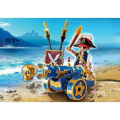 Produktbild PLAYMOBIL 6164 Blaue App-Kanone mit PiratenOffizier