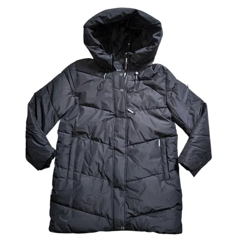 Khujo Damen Winter Jacke Mantel Parka Jordis3 Gr XXL Schwarz Kapuze Warm NEU