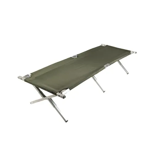 Mil-Tec Feldbett 14401000 Schwarz - Einheitsgröße - Robustes Feldbett mit stabiler Konstruktion, das bis zu 1200 lbs trägt. Ideal für Camping und Outdoor-Aktivitäten, einfach zu reinigen und schnell aufbaubar.