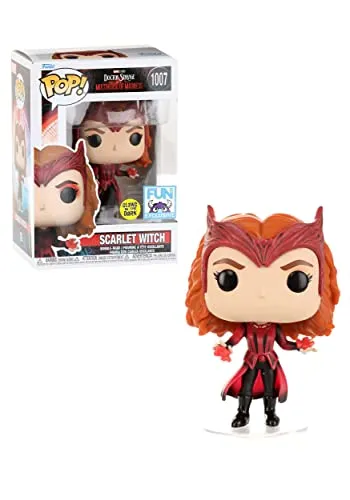 Funko Pop! Marvel: Doctor Strange in The Multiverse of Madness - Scarlet Witch (Glows in The Dark) (Special Edition) #1007 Bobble-Head Vinyl Figure