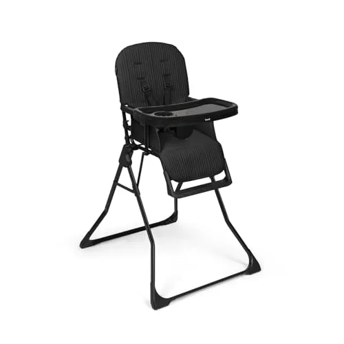 Hauck Hochstuhl Sit N Go, Schwarz, Metall & Textil