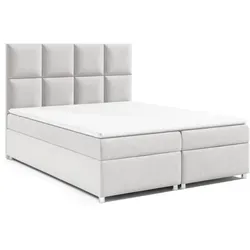 Boxspringbett Trinity K-1, Silber, 140x200 cm in silber von Best For Home