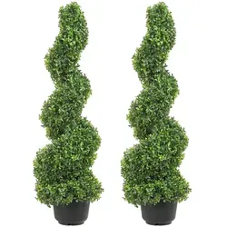 VEVOR Künstlicher Buchsbaum Turm Spirale 91cm von Vevor