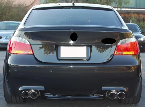 Heckspoilerlippe für BMW E60 Limo - Spoiler & Heckflügel, ideal für Tuning mit einem sportlichen Design und einfacher Montage für einen verbesserten Look.