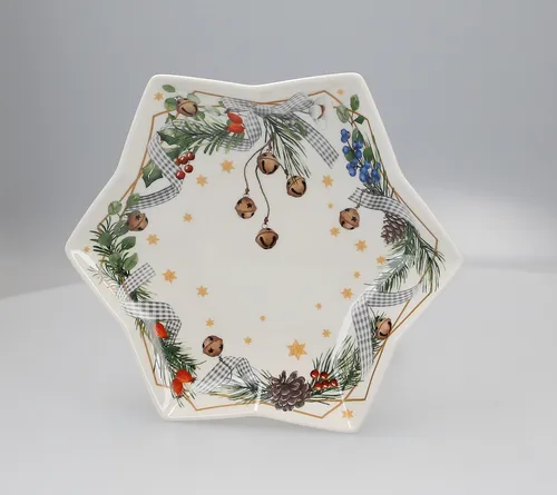 Hutschenreuther Sternschale Süßer die Glocken | Porzellan - Elegante Porzellanschale in Sternform, perfekt für festliche Anlässe und als dekoratives Highlight in Ihrem Zuhause.