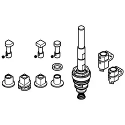 Grohe Umstellung 48445 für UP-EHM Wanne 50mm chrom