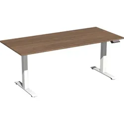 Geramöbel Elevate Plus Schreibtisch 180x80 cm - Hochwertiger Schreibtisch mit 3-fach Teleskop-Hubmechanik und elektronischer Höhenverstellung. Inklusive USB-C Ladebuchse für modernen Komfort. Maße: 180 x 80 cm, max. Tragfähigkeit 120 kg.