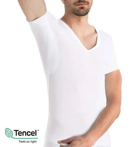 Odaban Anti-Schweiß Shirt Herren mit Achselpads - Herren-Unterhemden mit 100% Schutz vor Schweißflecken. Atmungsaktiv, kühlend und ideal für empfindliche Haut. Hochwertiges Mikromodal sorgt für höchsten Tragekomfort und kein Schweißgeruch dank Silvadur-Technologie.