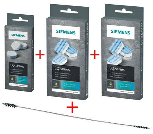 SIEMENS 10 Reinigungstabletten TZ80001N + 6 Entkalkungstabletten TZ80002N für EQ