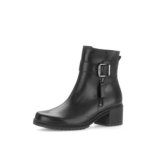 Gabor Winterstiefelette Modischer Schnitt - Wanderschuhe für Damen, aus hochwertigem Glattleder mit atmungsaktivem Innenfutter und auswechselbarer Einlegesohle für optimalen Komfort.