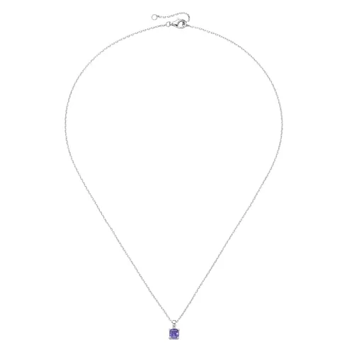 Smart Jewel Kette Kette mit farbigen Ziersteinen, Silber 925