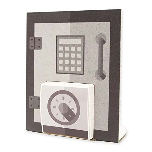 itenga Geldgeschenk oder Gastgeschenk Verpackung Tresor Safe aus Karton 10x12cm