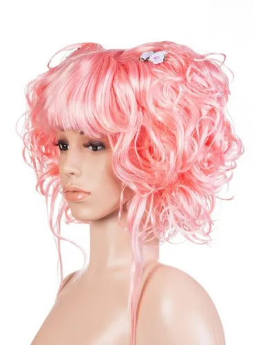 Manga pink Perücke - Kostüm-Zubehör für Karneval & Halloween - Perücke in schrillem Pink, ideal für Anime-Fans und Kostümpartys. Hochwertiges Kunsthaar sorgt für einen realistischen Look und passt fast jedem.